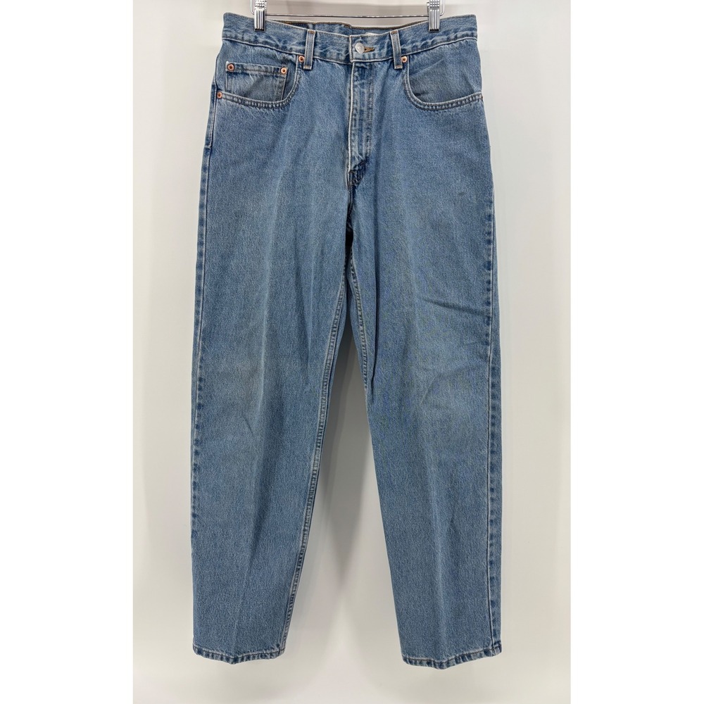 VTG Y2K Levi's 550 Relaxed Fit Jeans Men 34x32 Blue Medium Wash Denim